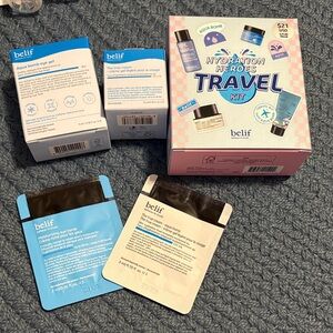 Belif Hydration Heroes Travel Kit - Aqua Bomb Eye Gel and True Cream